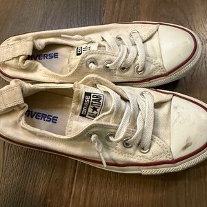 Converse Off-White Canvas Sneakers
